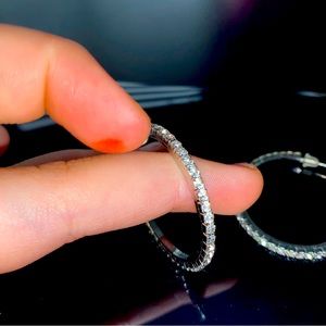 ‘Crystal Diamond’ hoops